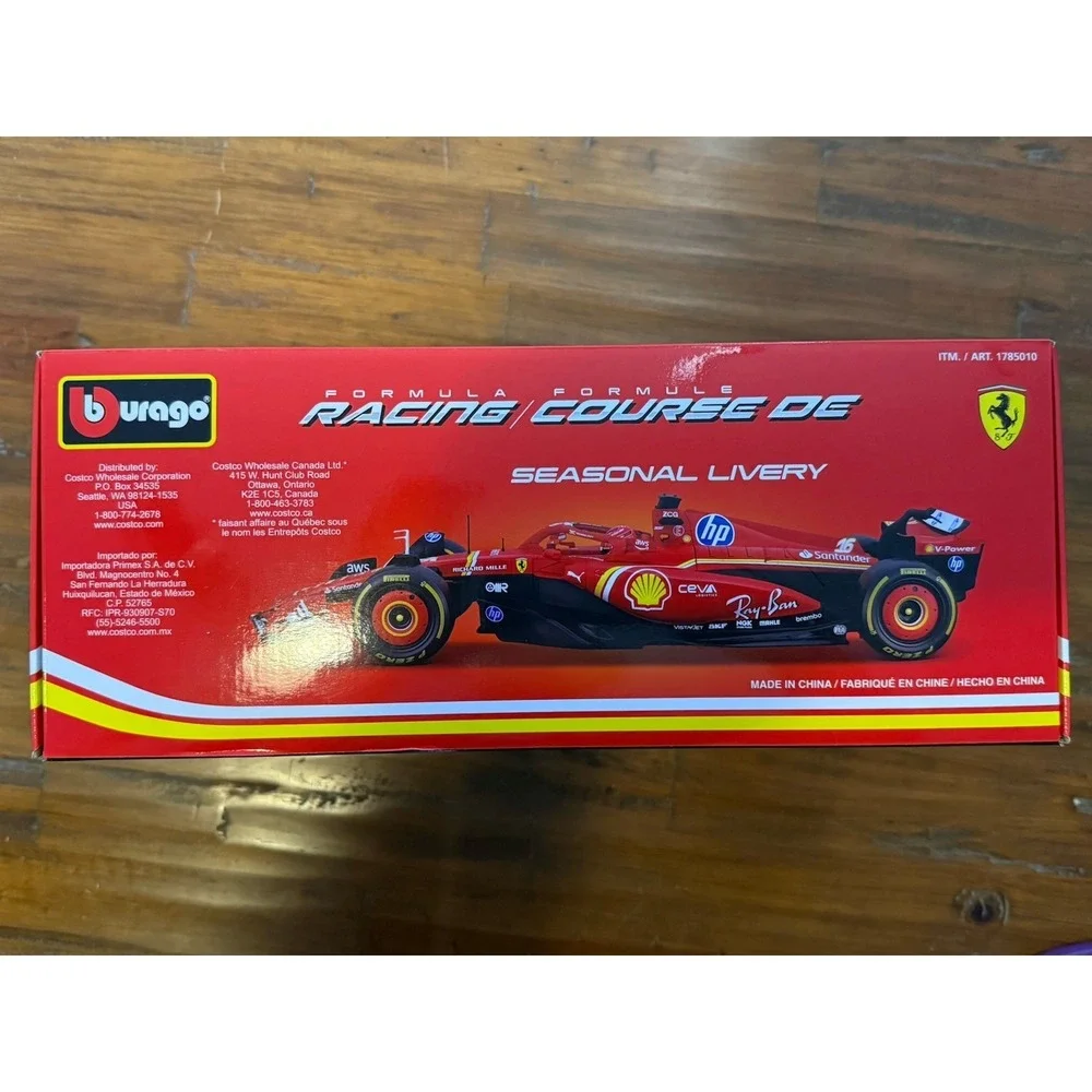 Bburago 1/18 Ferrari SF-24 F1 2024 Charles Leclerc #16 Seasonal Livery NIB)